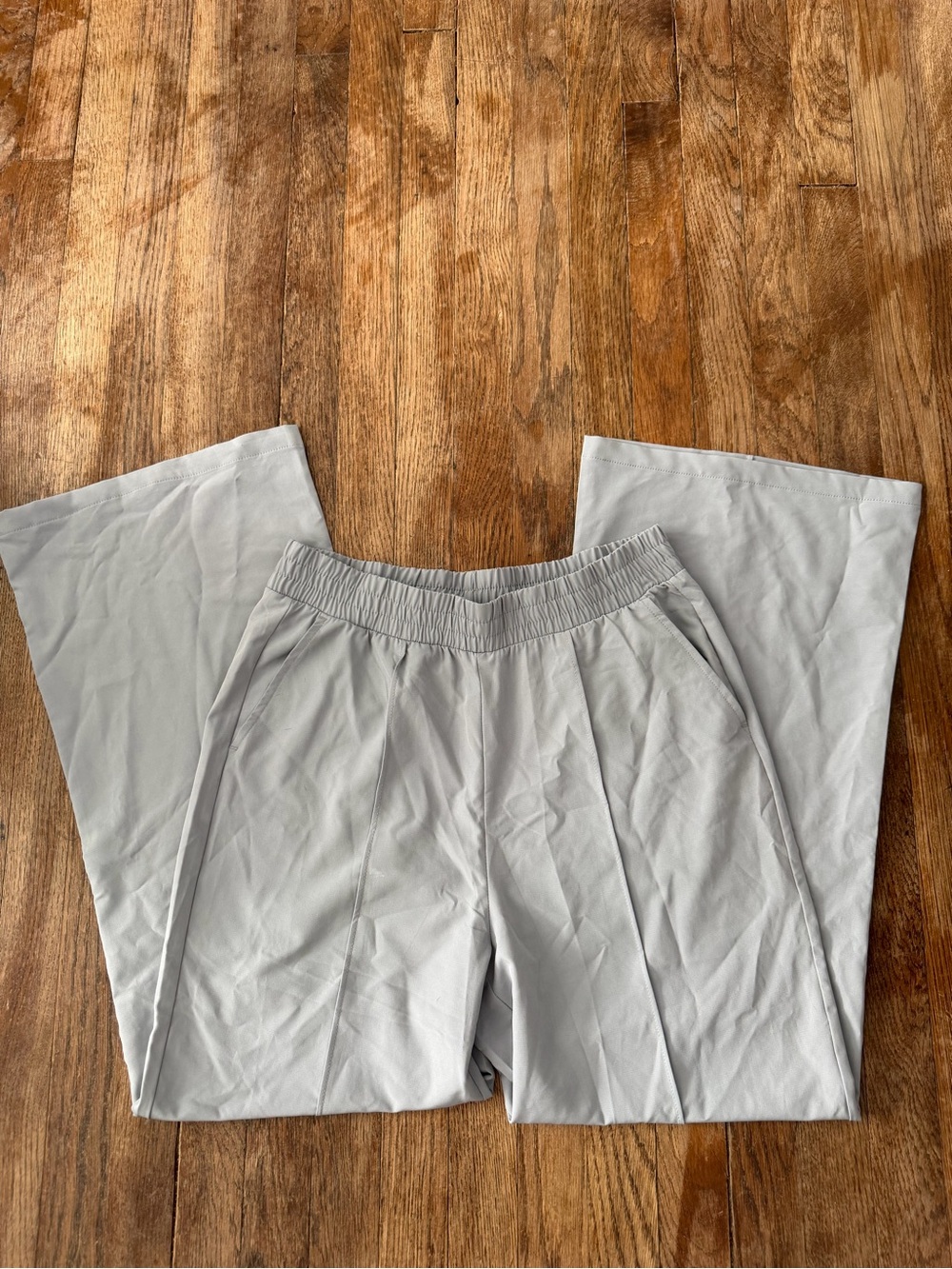 Light Gray Wide Leg Pants
